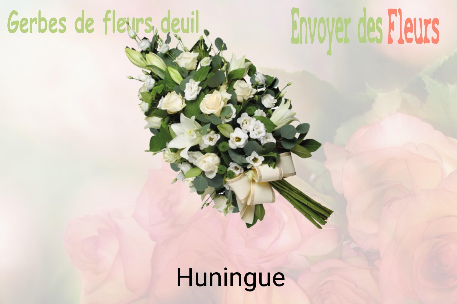 Gerbe de fleurs de deuil livrée à Huningue
